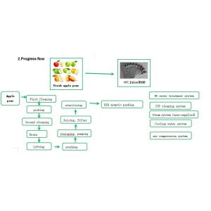 Quality Automatic Fruit Production Line 500 - 1000L/H 80000 KG Easy Operate for sale