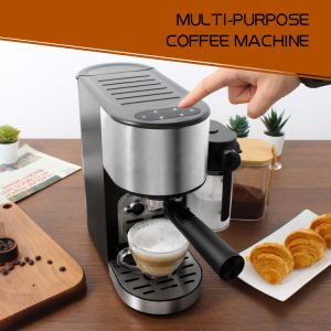 Professional Espresso Multifunction Coffee Machine ABS Stainless Steel With Milk