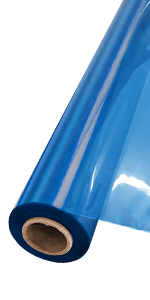 blue cellophane
