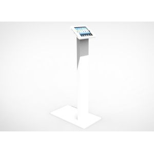 Rugged iPad Tablet Security Metal Kiosk With Extra Large Base For Auto