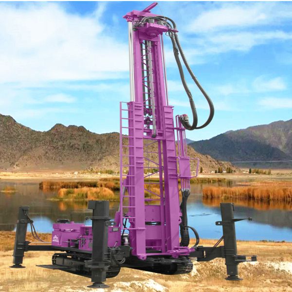Water Well Drilling Rig With Mud Pump Rotary Borehole Drilling Equipment Deep Water Well Drilling Machine
