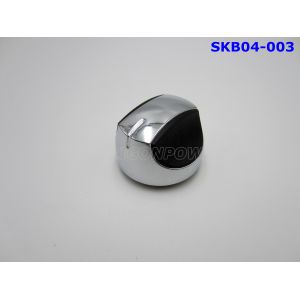 High Gloss Oven Control Knob Electroplate Chrome / Nickel Zamac Material