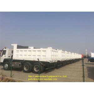 Heavy Duty Tipper Trucks 336 Hp Double Axle Dump Truck Manual 18m3 - 22m3
