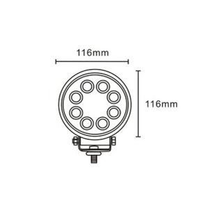 24W 4WD JEEP LED Work Light