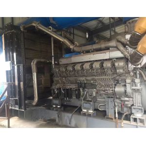 50Hz MITSUBISHI Diesel Generator Set , Water Cooling Soundproof Diesel Generator