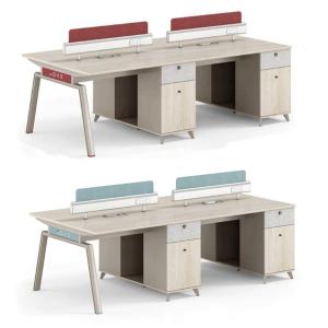 China Living Room Office Furniture 4 Person Staff Table with Modular Workstation and Drawer on sale