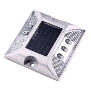 Road Safety Stud G105 Aluminum Cat Eye Reflective Wireless Solar LED Square Road