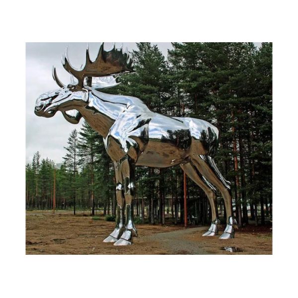 Buy Plaza Or Garden Decoration Mirror Big Horse Stainless Steel Sculpture 150cm at wholesale prices
