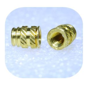 Customized Threaded Brass Knurled Insert Nut For Plastics