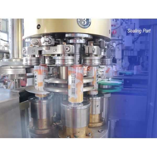 Complete Fruit Juice Automatic Can Filling Machine Mechanical Operation