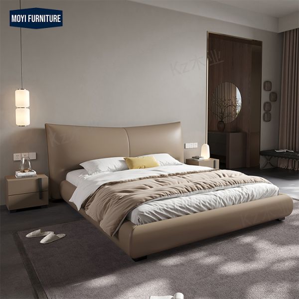 Plywood Panel Type Customize King Size Queen Size Beds Custom Sizes Italian Minimalist Leather Bed Designer 150200180200cm