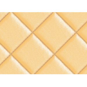 Diamond Pattern High Imitation Leather Wallpaper , Modern Room Wallpaper PVC