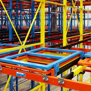 B58：Push Back Racking Metal Pallet Racks Adjustable Push Back Rack Warehouse