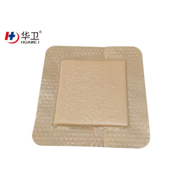 Buy adhesive absorbent pad silicone foam wound dressing with border at wholesale prices