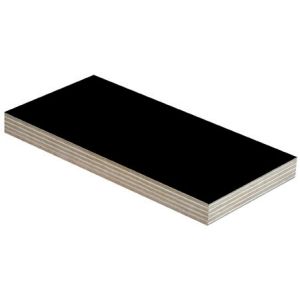 Anti - Slip Thin Black Film Faced Plywood With Successive Mechanical Treatment