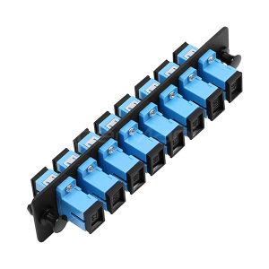 Fiber Optic Patch Panel 8 Port Loaded W/8 SC Single Mode Or Multimode Adapter