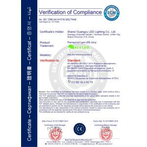 Shanxi Guangyu Led Lighting Co.,Ltd. Certifications