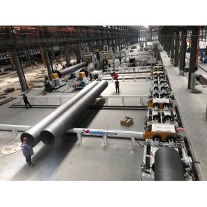 PE Outer Casing Foam Thermal Insulation Steel Pipe Coated by Spray Winding for
