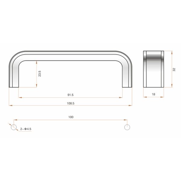 Zinc Alloy Door Pull Handles For Industrial Machinery Casting Drawer