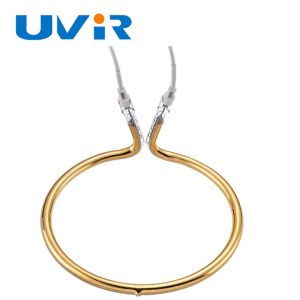 1850W Gold Coated Ring Infrared Heater Lamp 102mm