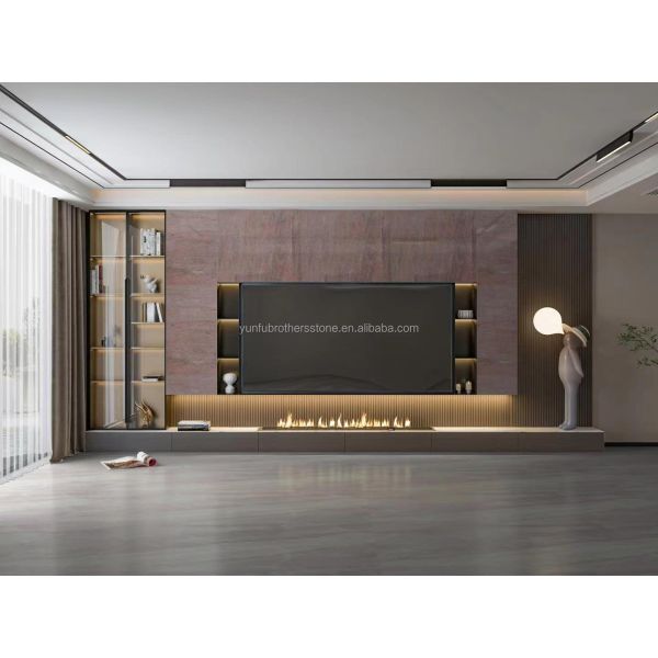 Modern Cut-To-Size Red Granite Stairs and Floor Tiles with Polished Anti Slip Surface