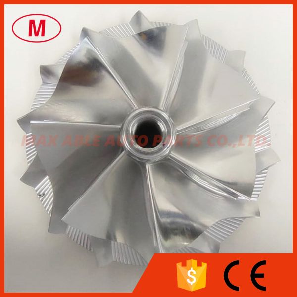 GT55 94.00/133.84mm 7+7 blades Dodecagon Nut design high performance turbo milling/aluminum 2618/billet compressor wheel