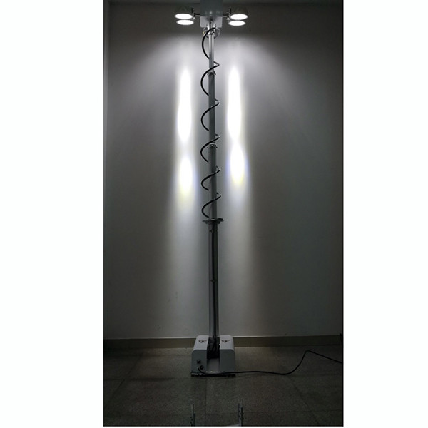 Buy 3.5m roof mast lighting-3.8m working height-remote control turn tilt system-LED pneumatic mast light US buyer purchased at wholesale prices