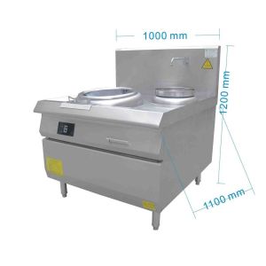 Commercial induction chinese cooking stove