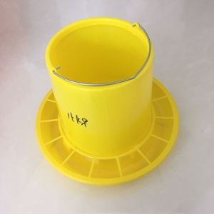 Circular PE 12kg Goose Poultry Feeder Drinker