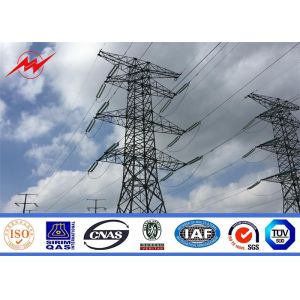 Galvanization Single Circuit Steel Electrical Power Pole For Transmission