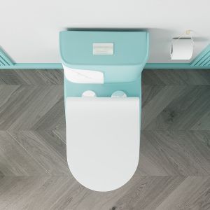 One Piece Seamless Sanitary Ware Toilet Flushing Flowrate 3L 6L