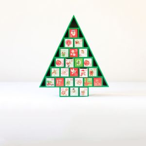 Calendar Christmas Box Number Boxes Advent Christmas Calendars Fillable Glitter