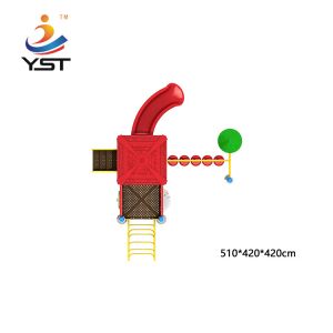 Adventure Park Amusement Kids Playground Slide With Dia 114MM Columns