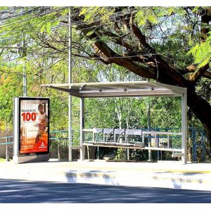 Quality Original LG 65 inch 2500nits outdoor double side LCD Digital signage for bus shelter for sale