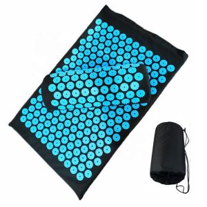 China Relieve Stress Back Body Massage Yoga Acupuncture Mat With Pillow on sale