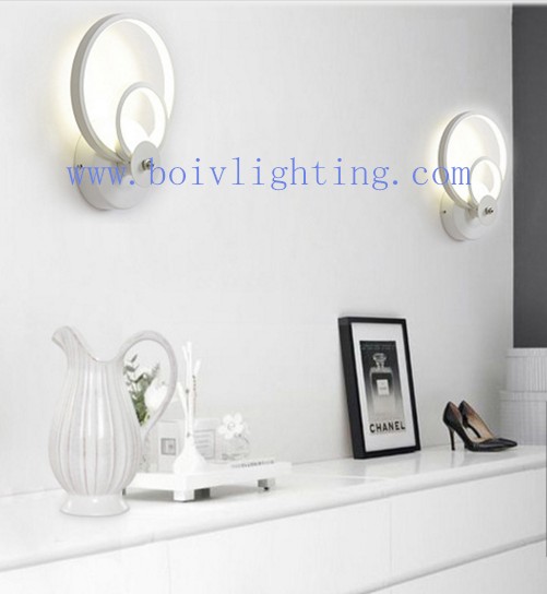 Wall Lamp Black Acrylic Iron Aluminum Crative Corrior Lamp