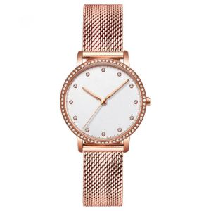Ladies 3ATM waterproof IP Plating Alloy Quartz Watch BSCI