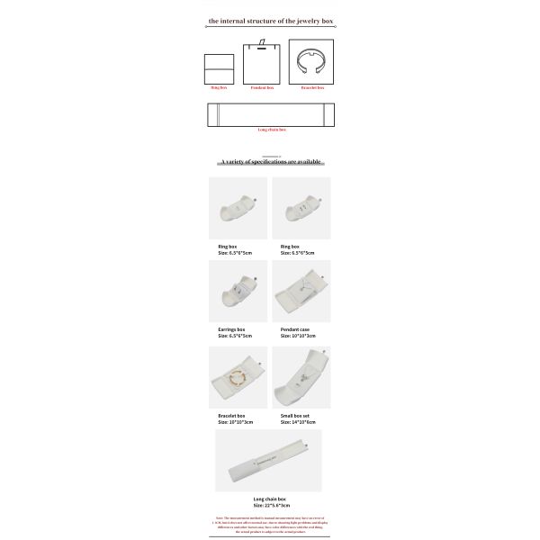 elegant double door jewelry box hign end white velvet jewellery box with logo