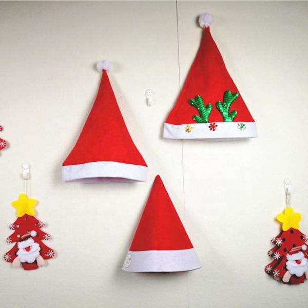 Mini Cute Hat Christmas Ornament Crafts Wine Bottle And Tableware Decoration