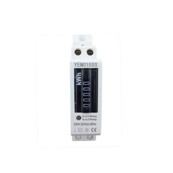 Buy YEM015SS KWh Pulse Output Single Phase Din Rail Energy Meter With Analog Display 60A at wholesale prices