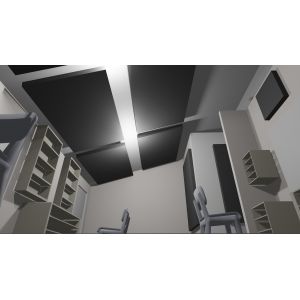 Studio Ceiling Tiles 50mm Thick Soundproofing Fabric Wrapped Acoustical Panels