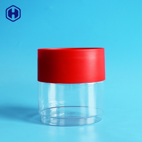 Buy Custom Stackable 396ML 13OZ  Clear PET Jar For Candies at wholesale prices