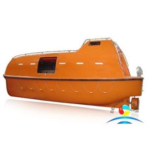 Diesel Engine Totally Enclosed Lifeboat Fiberglass Marine Lifesaving Boat