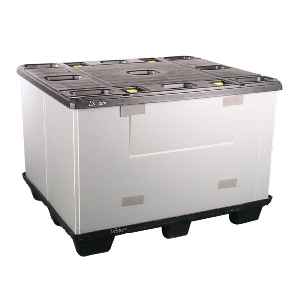 800 X 600mm Plastic Pallet Box Foldable Sleeve Plastic Pallet Container Plastic Coaming Box