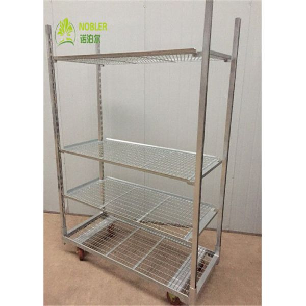 Customized Hot Galvanized Plywood Danish Flower Trolley For Transport