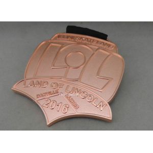 Die Stamping Skate Awards Die Cast Medals , Zinc Alloy Marathon Medals
