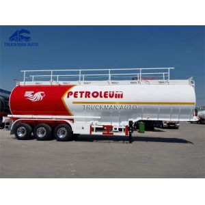 Quality 45000 Liter Oil Fuel Tank Semi Trailer With 6 Pcs Comdepartment for sale