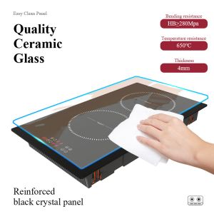 Bridge Zone Double Induction Hob 5500W Touch Control Hidden