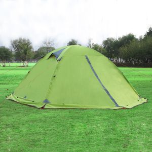 2Person Camping Tent Double Layer Double Door Snow Proof Camping Tent Outdoor