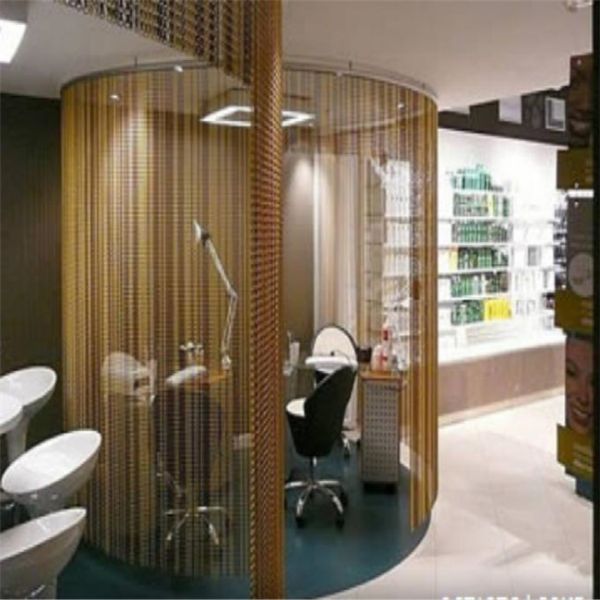 Colorful Stainless Steel Metal Mesh Curtains Diamond Shape for Wall Decoration